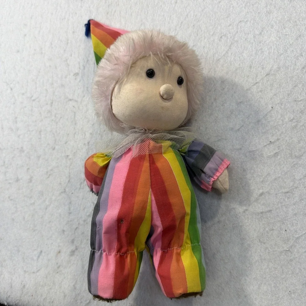 VTG Musical Clown Doll Head Moves To The Music Made In‎ Taiwan colorful Works